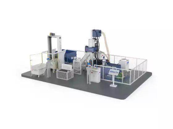 Máquina de briquetagem de chips não ferrosos